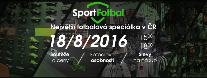 SportFotbal - oficiální otevření nové prodejny